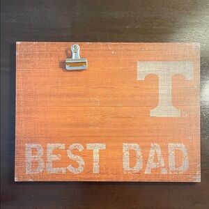 Orange University of Tennessee 'Best Dad' Clipboard / Picture Frame